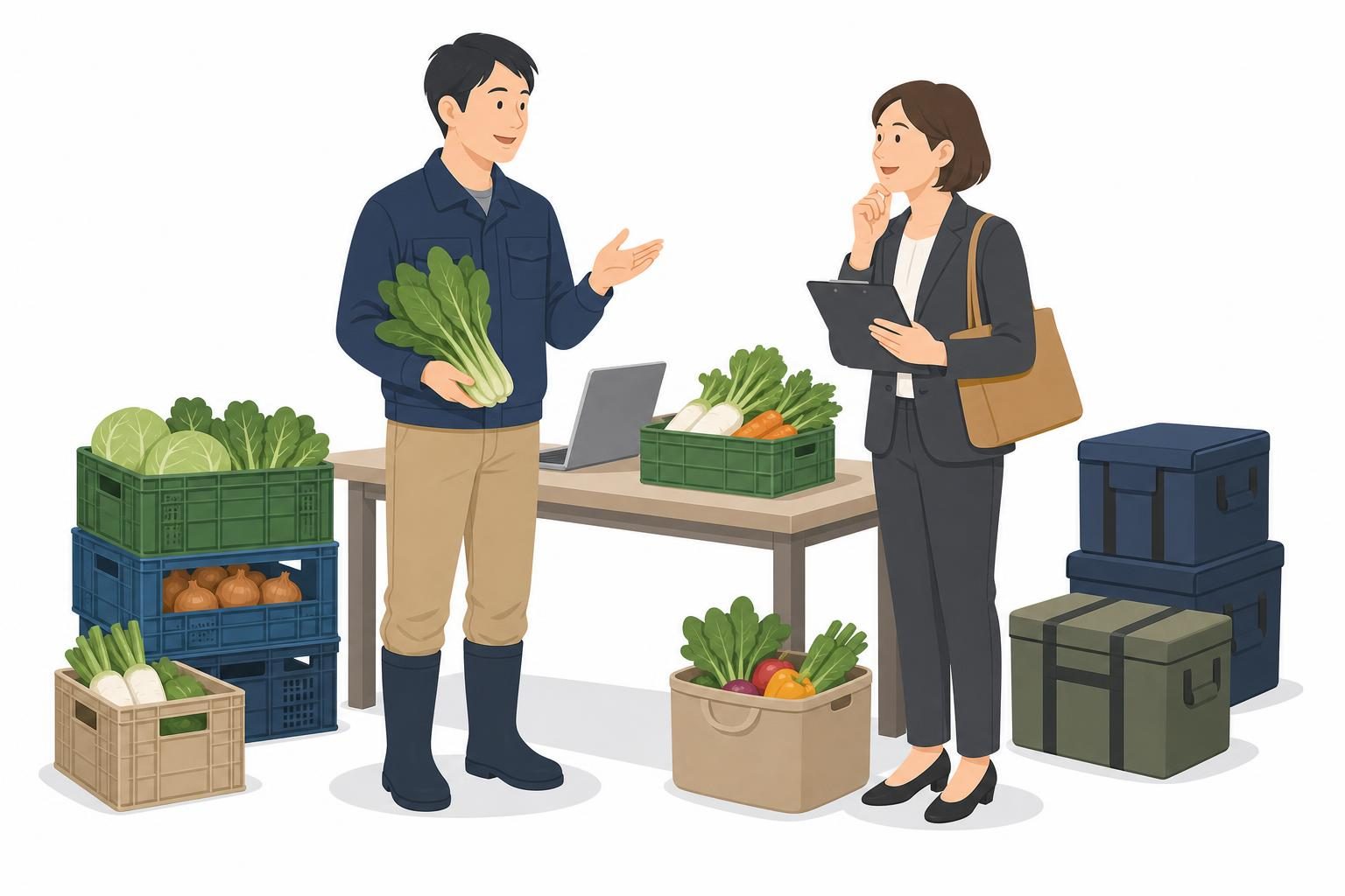 農産物の販路は直販と取引先をどう分けるか