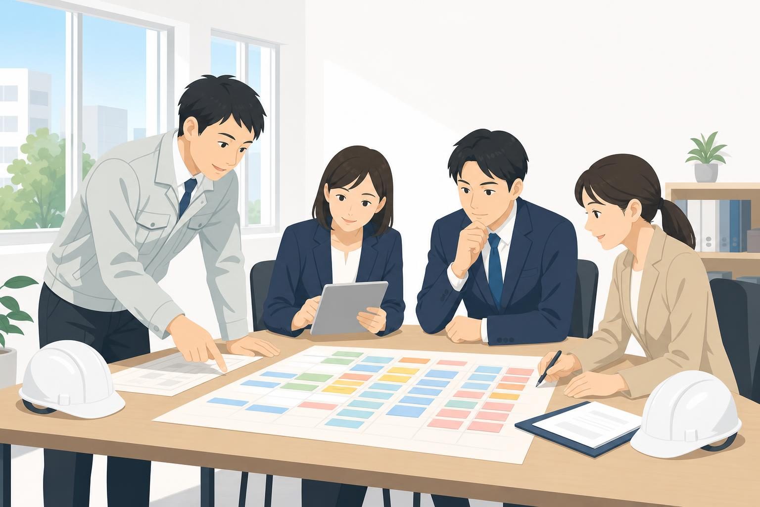 建設業の夏季工程管理で9月前に見るべき数字