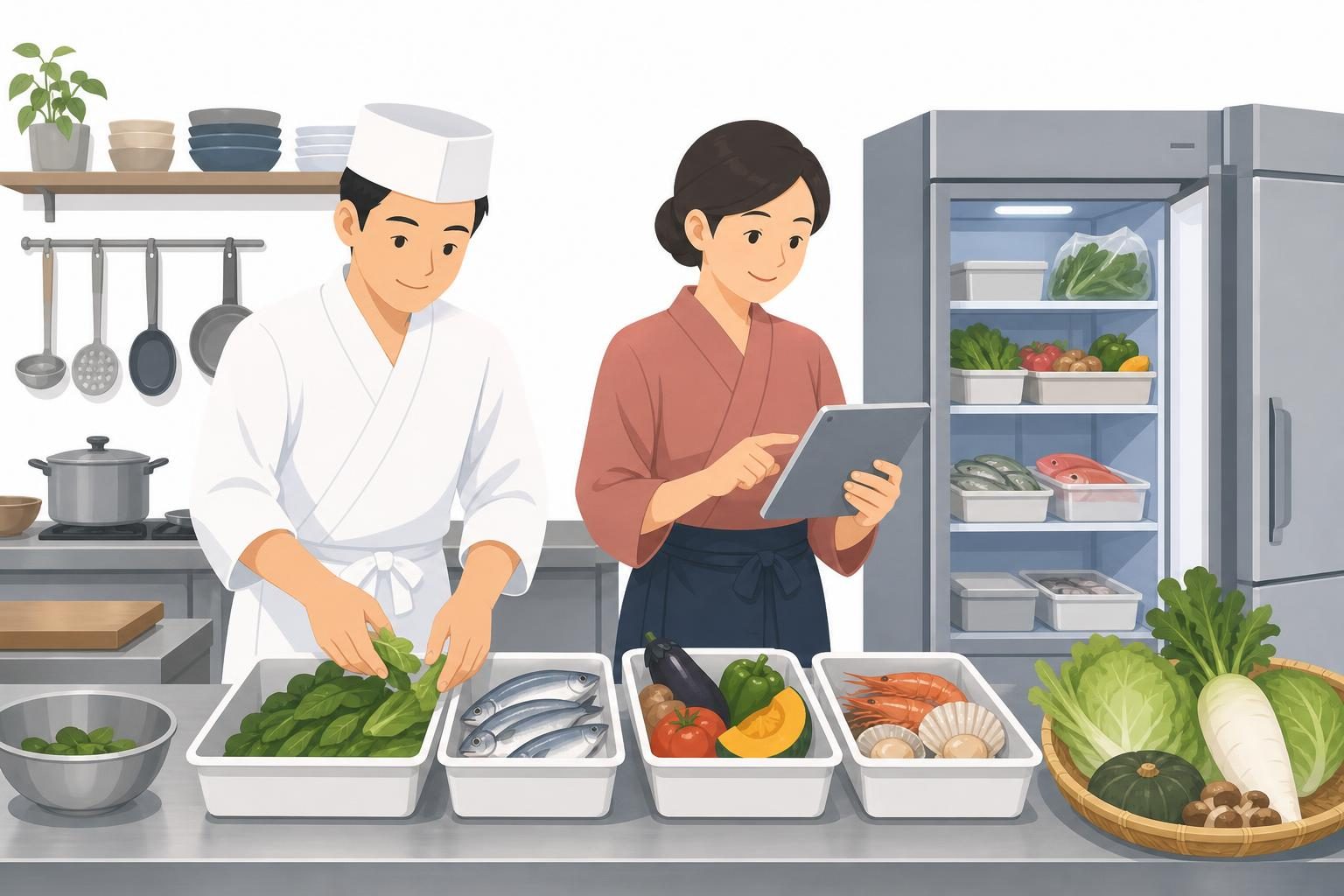 繁忙日と閑散日に分ける仕込みと原価管理