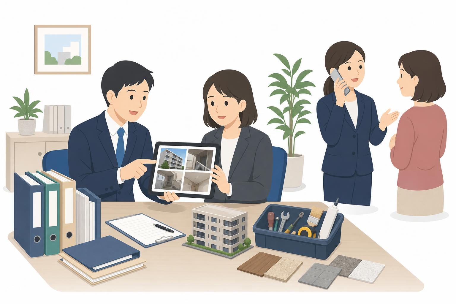 賃貸管理の負荷を減らす受付と共有の仕組み