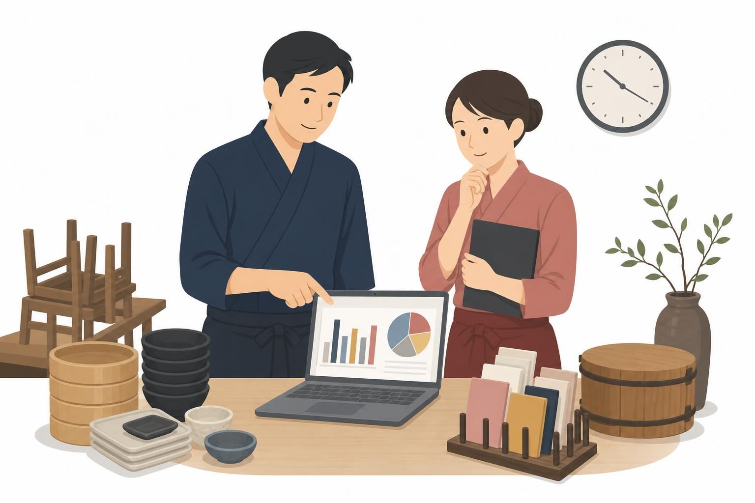 飲食店のお盆振り返りは売上を分解して始める
