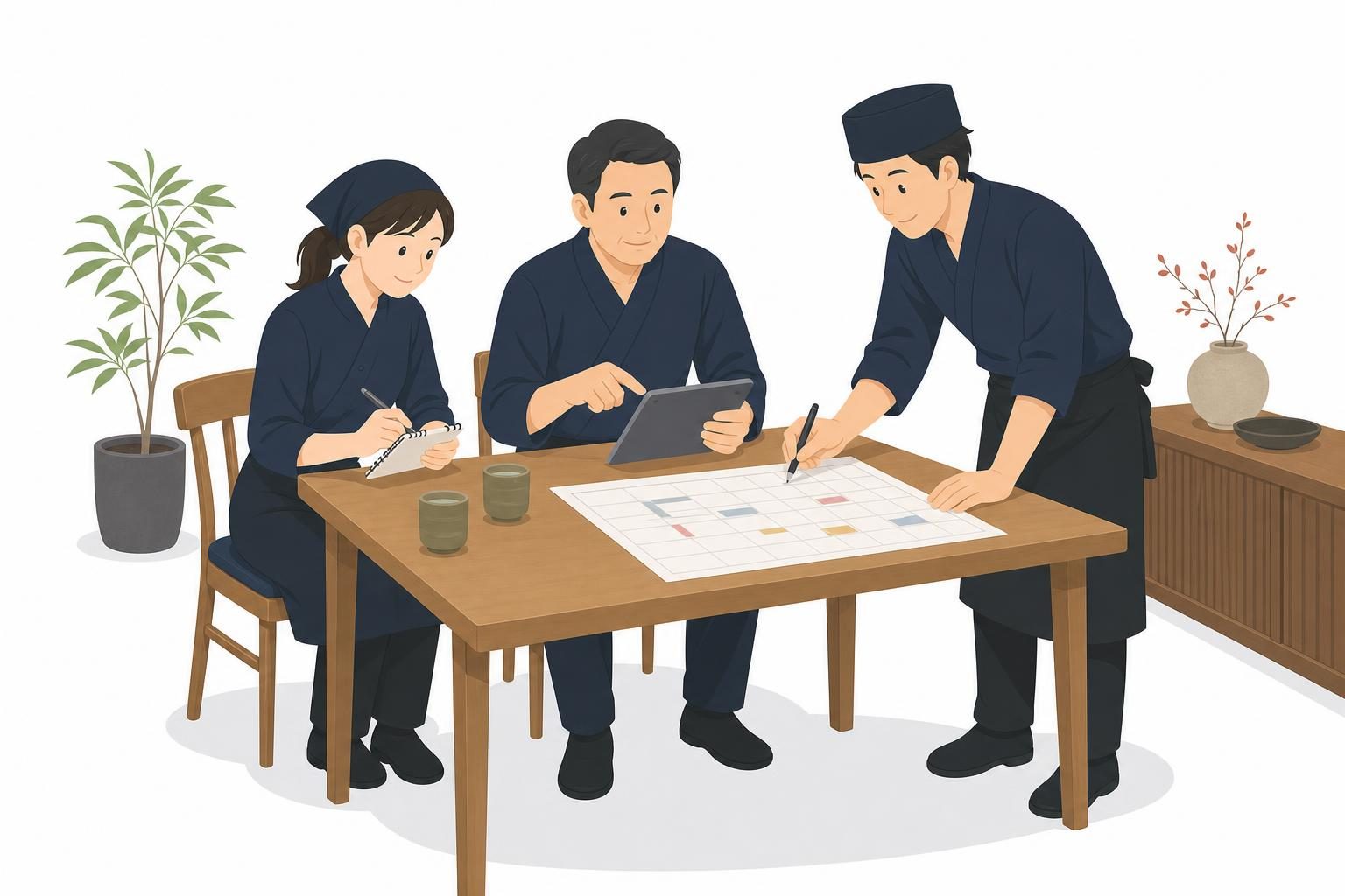9月からの飲食店改善を一枚の行動計画にする