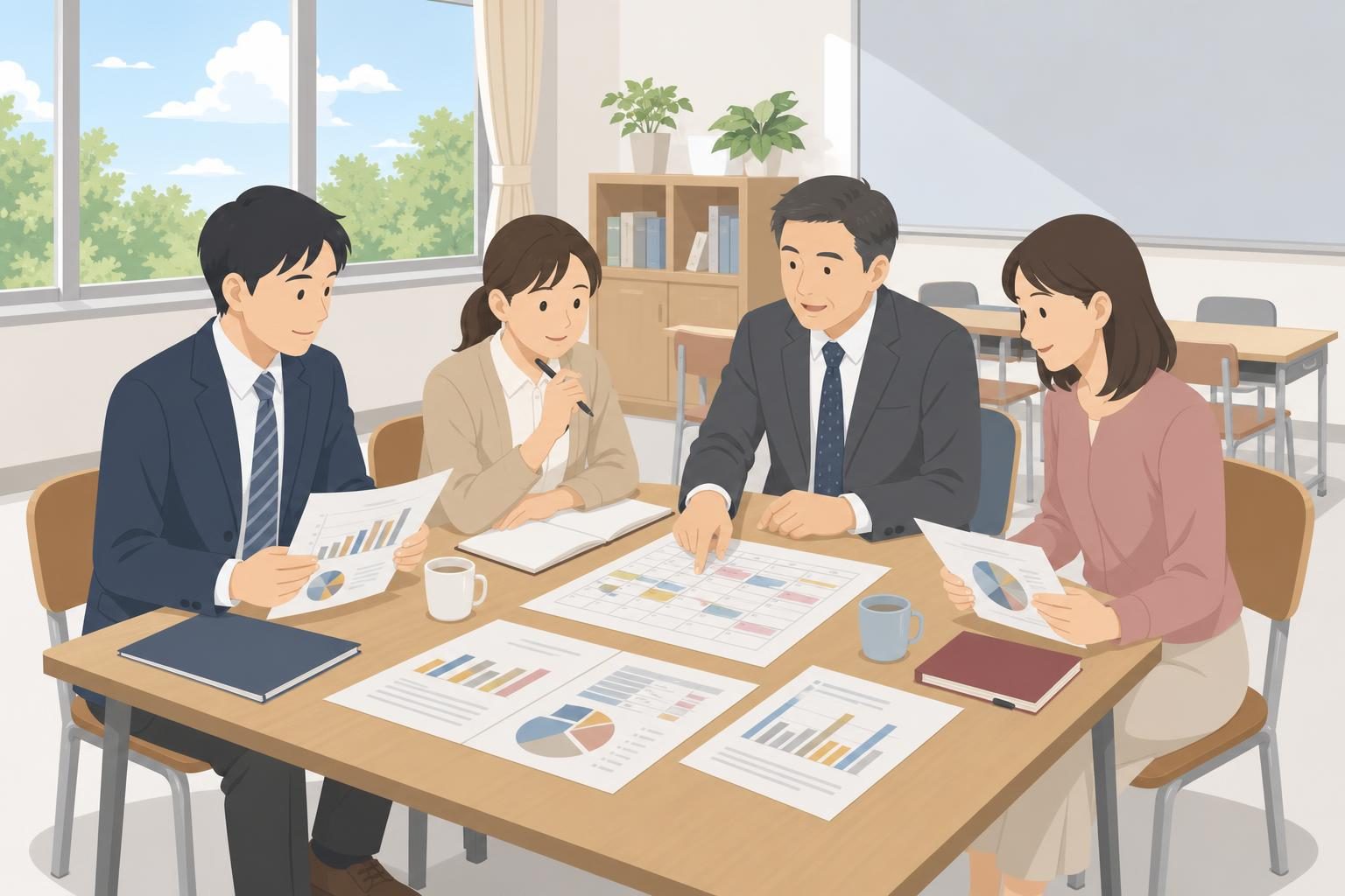 お盆明けから進める学習塾の下半期改善計画