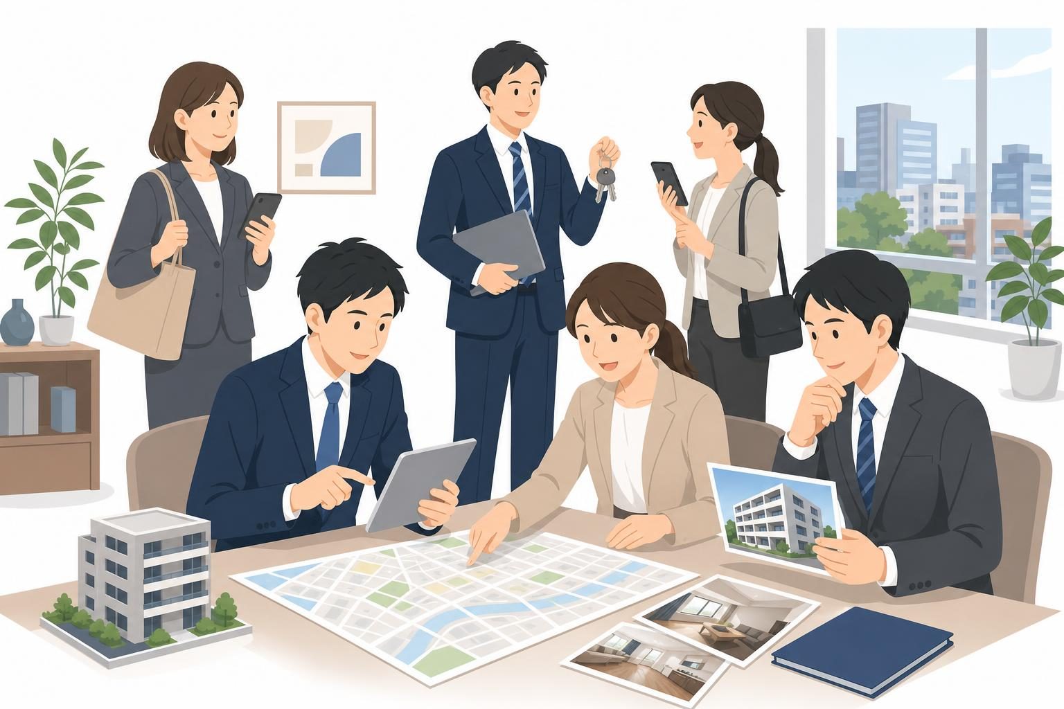 繁忙期前に整える反響対応と内見予約の分担方法