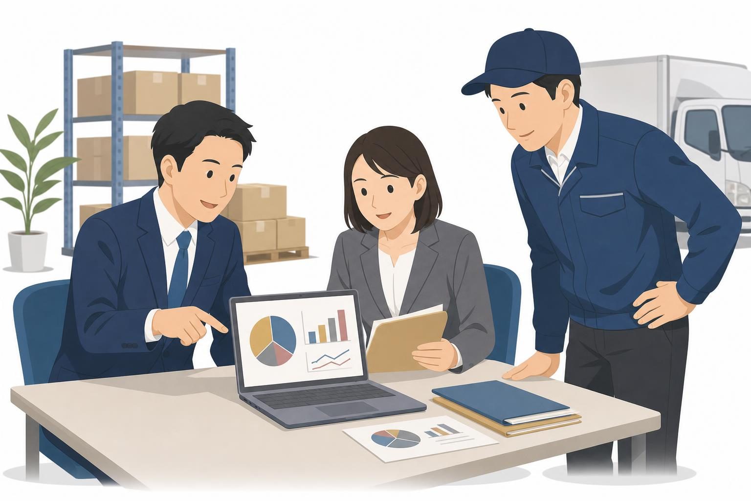 燃料費と人件費を便別原価で見える化する